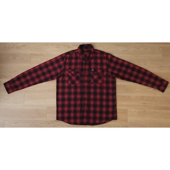 Dixxon Flannel Form & Function Red & Black Snap Buttons Men’s 2X Tall - Picture 1 of 10